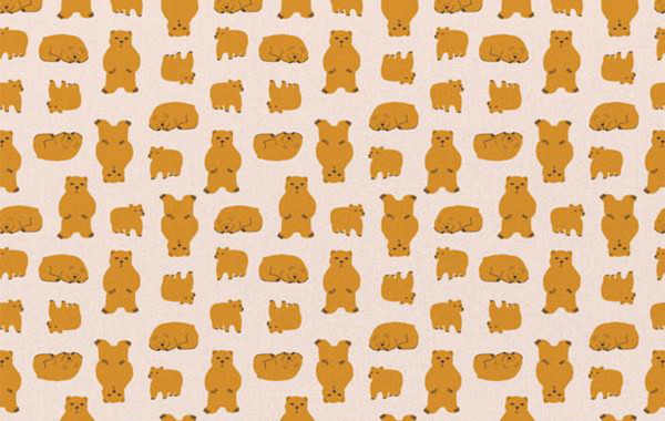 Reststück Crissie Rodda Vintage Camping Bears