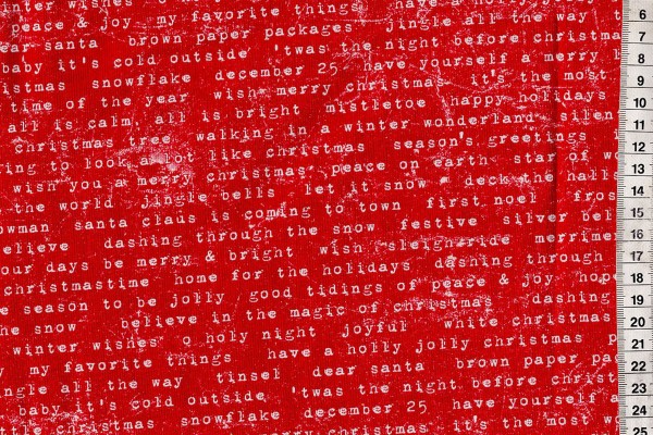 Tim Holtz Eclectic Yuletide Tidings Type Red