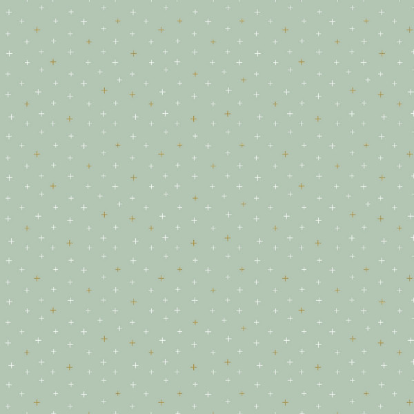 Cotton and Steel Basics - Be Positive Swept Away Metallic