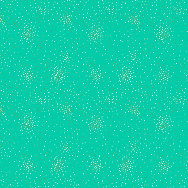 Cotton and Steel Basics - Clusters Paradise Metallic