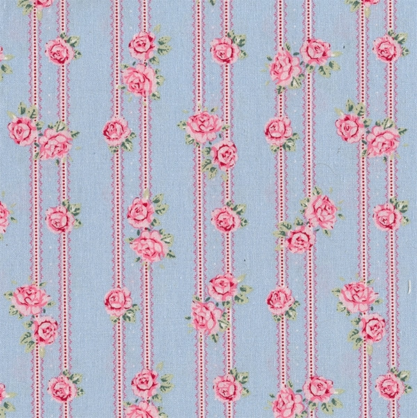 Wachstuch Oilcloth Lacy Victoria blue