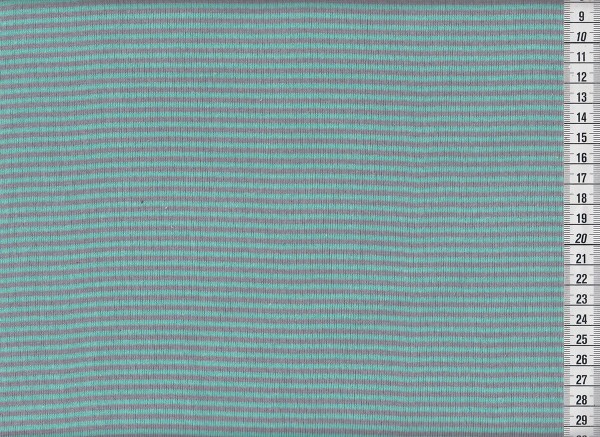 Ringelbündchen Andre mint/grau