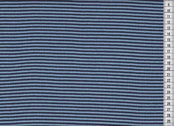 Ringelbündchen Andre hellblau/marine