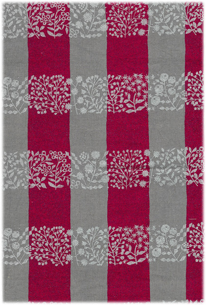 Echino Leinen/Baumwolle Lattice Pink