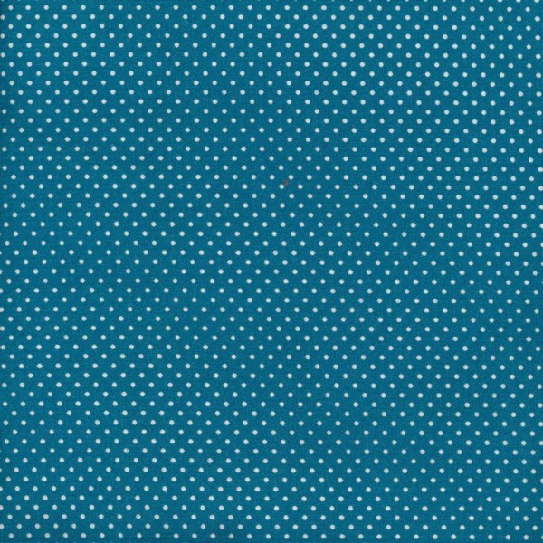 Dekostoff Dots Dark Turquoise