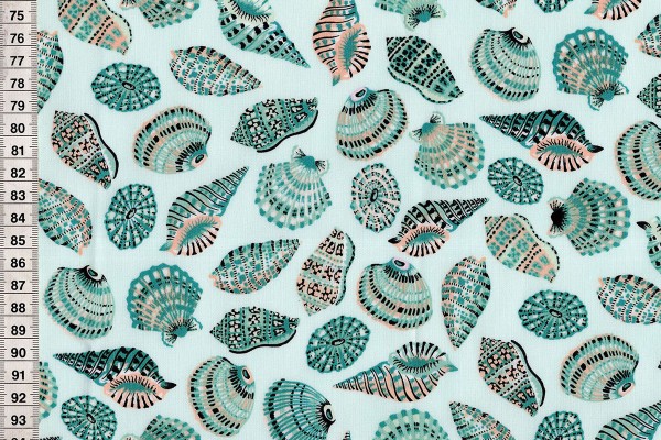 Sea Botanica by Sarah Gordon Shells aqua