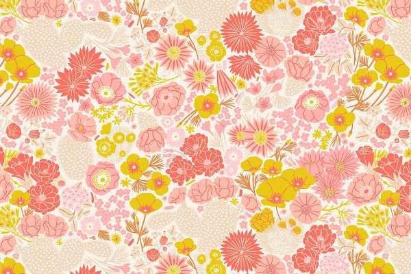 Prickley Pear by Emily Taylor Flowers beige