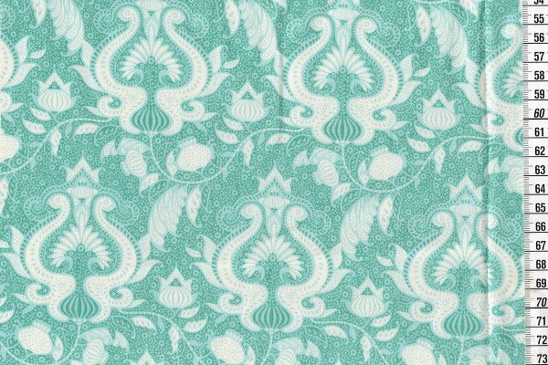 Baumwolldruck Tilda Sunkiss Ocean Flower teal