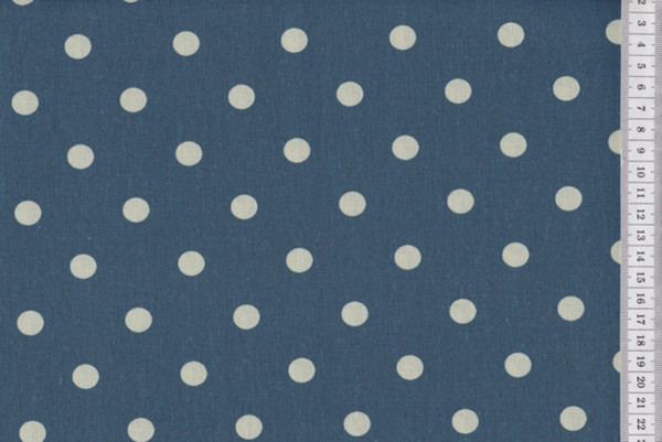 Dekostoff Big Dots Dusty Petrol/Spring green
