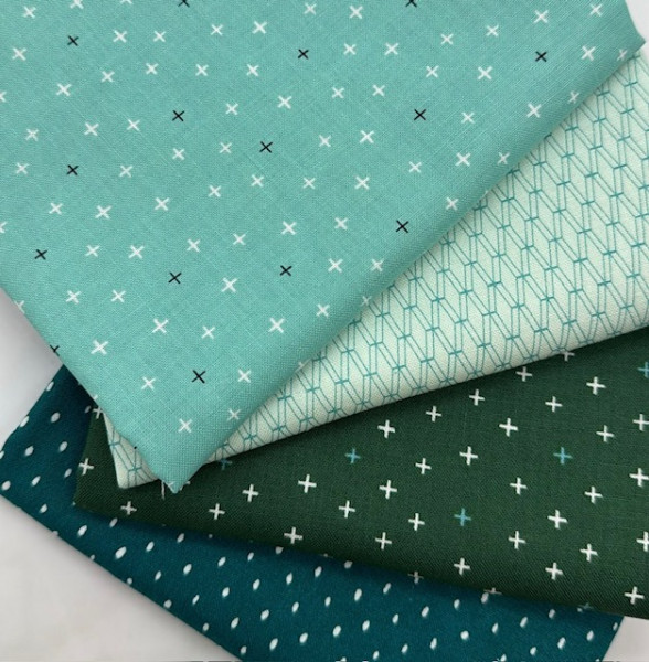 Fat Quarter Set Cotton and Steel Basic mint
