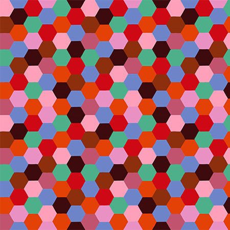 Anna Maria Parry Piecework Hexagons Rustic