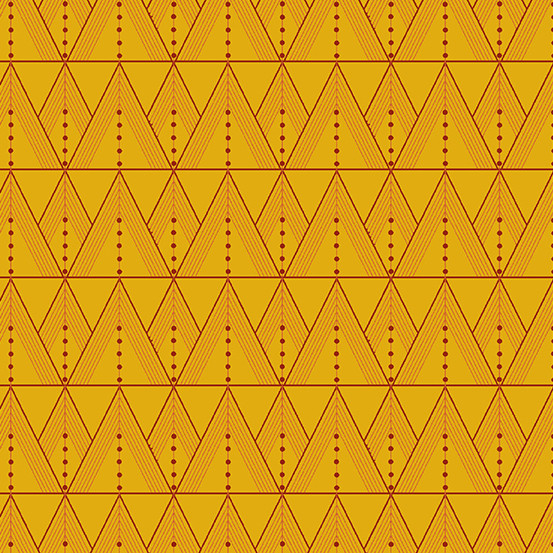 Fabric from the Attic by Giucy Guice - Tuxedo Chrysanthemum