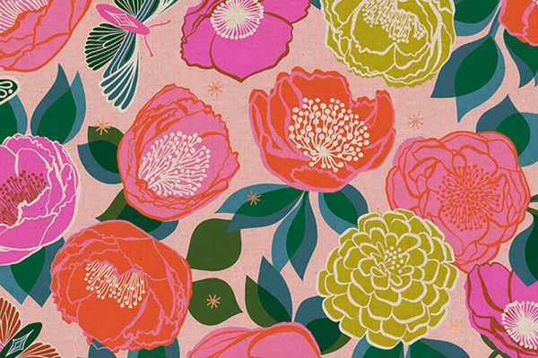 Ruby Star Society CANVAS Stay Gold Linen Pink