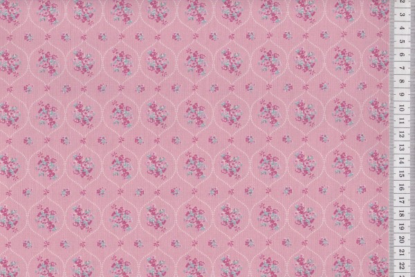 Westfalenstoffe Prinzessin Blumenornament rosé