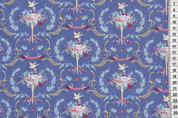 Tilda Old Rose Birdsong Blue