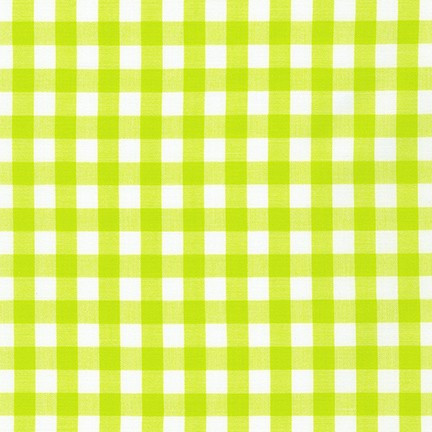 Elizabeth Hartman Kitchen Window Wovens Gingham Acid Lime