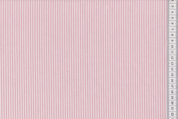 Westfalenstoffe Oxford Streifen weiß-rose