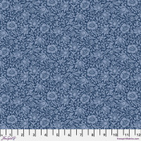 Baumwoll-Voile Cotton Lawn Bexleyheath Morris&Co Mallow Inky