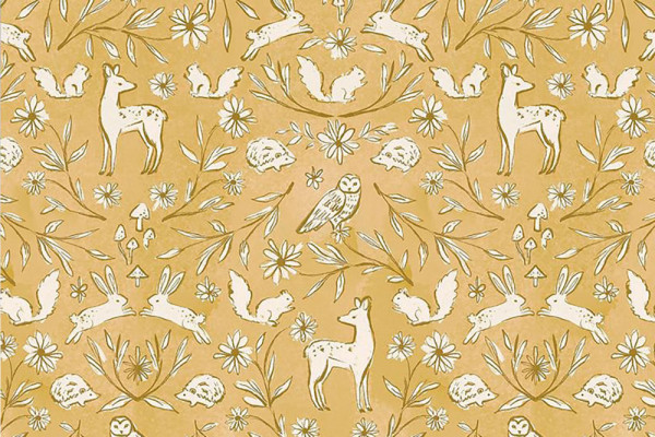 Dear Stella Clara Jean Wood you be mine? Woodland Toile Sahara