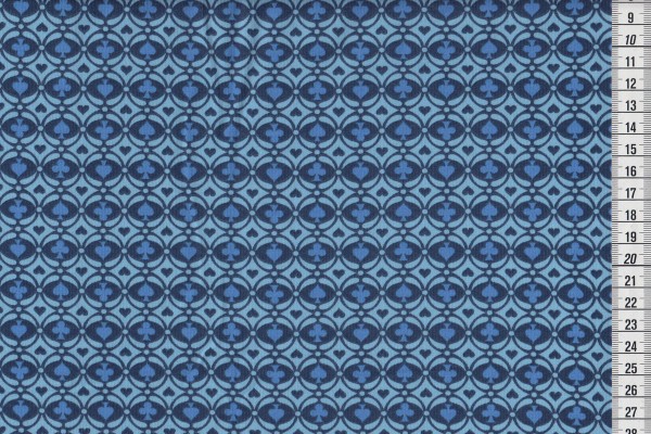 lillestoff Bio Stretchjersey blau Kombi