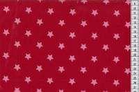 Wachstuch Stars Big scarlet red/babydoll