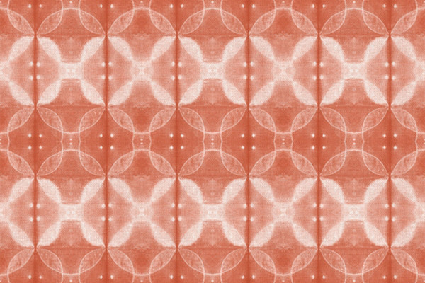 Shibori Dye coral by Kim Eichler-Messmer