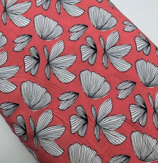 Viscosedruck Boho Fly by Jolijou coral