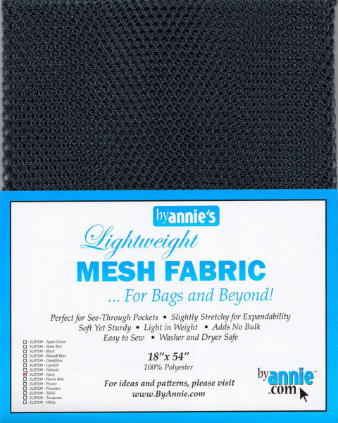 by annie's Mesh Fabric lightweight navy