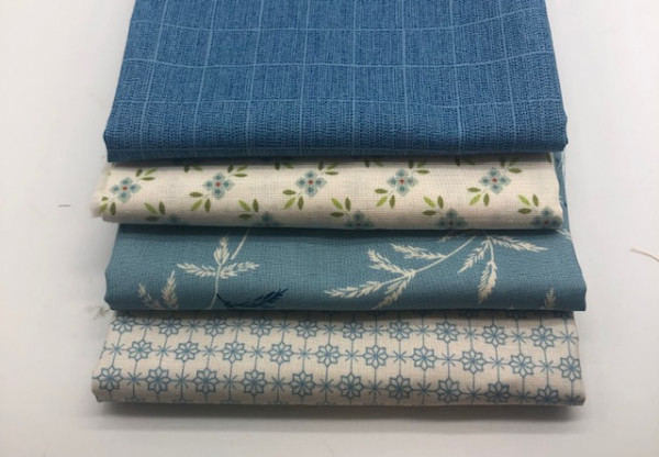 Fat Quarter Set Edyta Sitar Laundry Basket Quilt blue