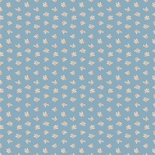 Art Gallery Suzy Quilts Evolve Coneflower Cerulean