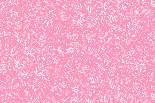 Garden & Globe Erin McMannes Floral Toss Light Pink