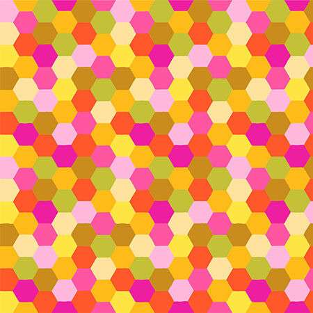 Anna Maria Parry Piecework Hexagons Citrus