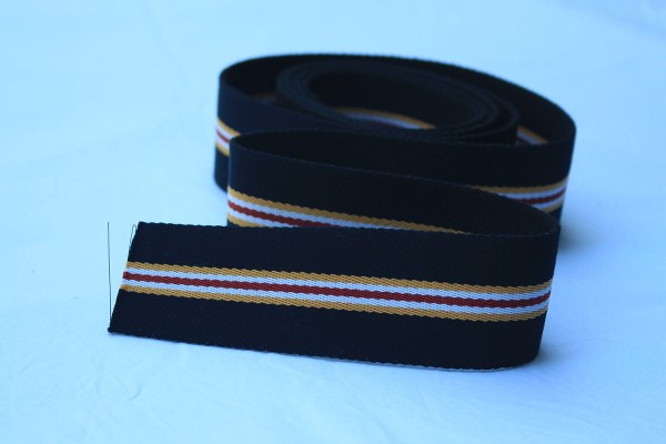 Gurtband Streifen marine/gold