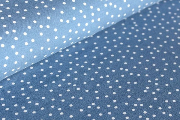 Bio Stretchjersey Dotties stonewashed