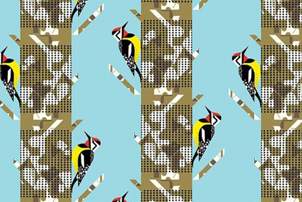 Birch Popeline Charley Harper