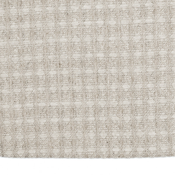 Baumwolle aus recycelter Baumwolle Jacquard Rustic natur
