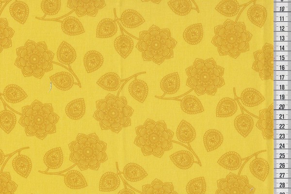 Tula Pink Eden Henna mustard