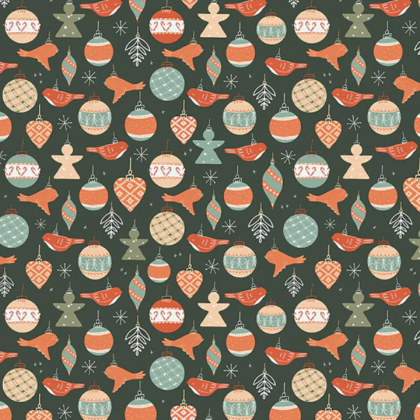 Mistletoe by Melanie Sharpe Ornaments Dark Green