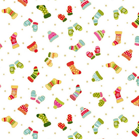 Santa Express Woolen-Mittens-Snow-Day