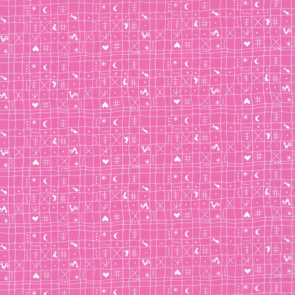 Westfalenstoff Hähnchen pink/weiß