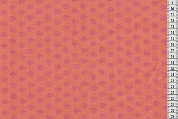 Tula Pink True colors lady bug nectarine
