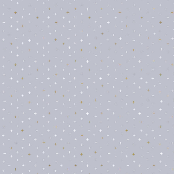 Cotton and Steel Basics - Be Positive Violet Dusk Metallic