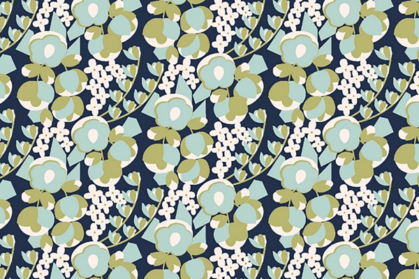 Penny Cress Garden Megan Carter May Dayflower Fabric