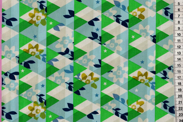 Reststück Flutter by Melody Miller Kaleidoscope green
