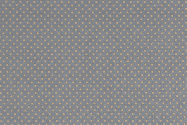 Dekostoff Dots dark grey/mustard