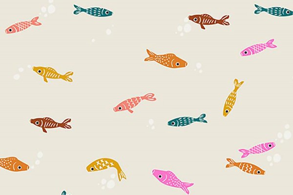Ruby Star Society Koi Pond by Rashida Coleman Hale Fishies Shell