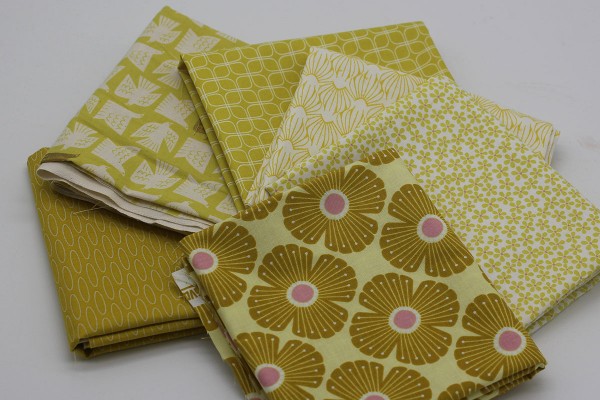 Fat Quarter Set Stashbuilder gelb