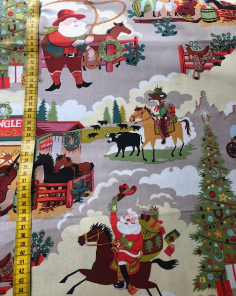 Alexander Henry Christmas TIme Kringle Farm creme