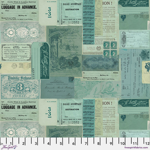 Tim Holtz Palette Teal Ephemera