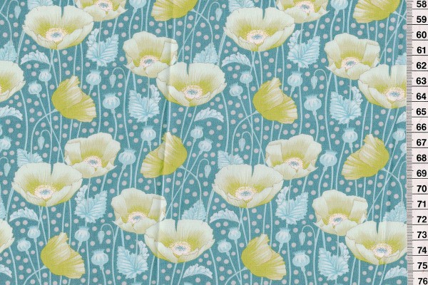 Tilda Gardenlife Poppies green